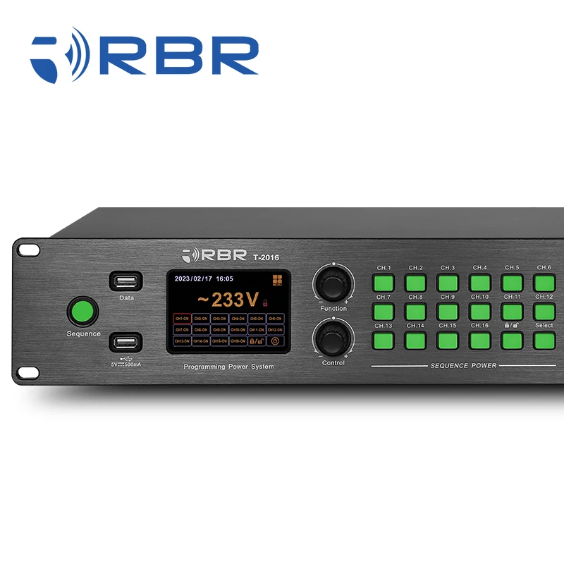 Сенсорный экран t2016 16 + 1CH контроллер последовательности питания с фильтром