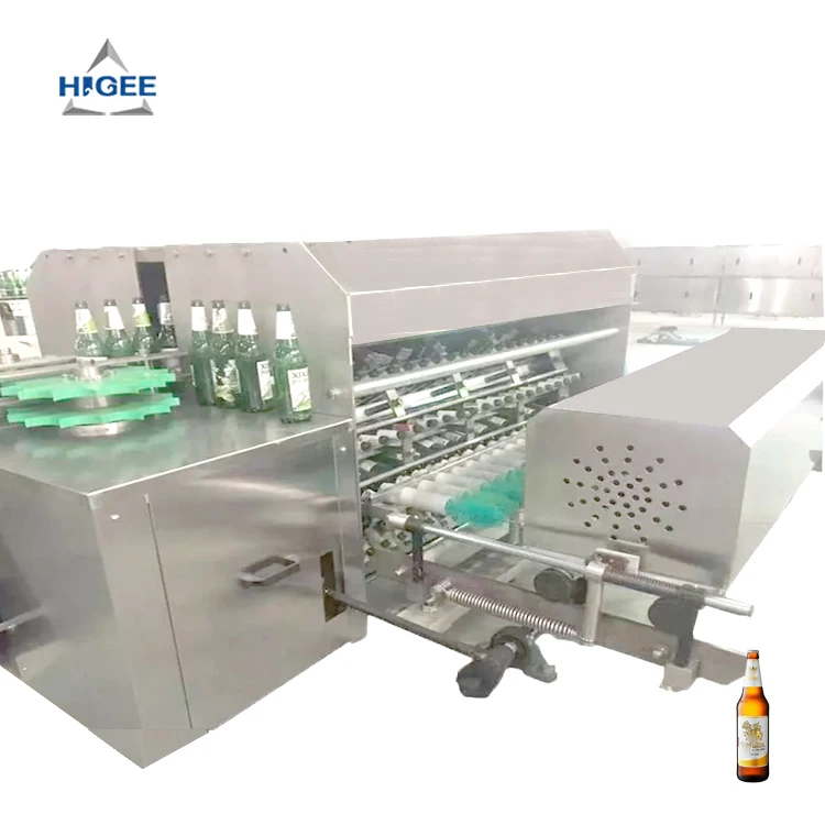 Higee glass bottle cleaning washing machine Transparent glass bottle washing machine with label separator