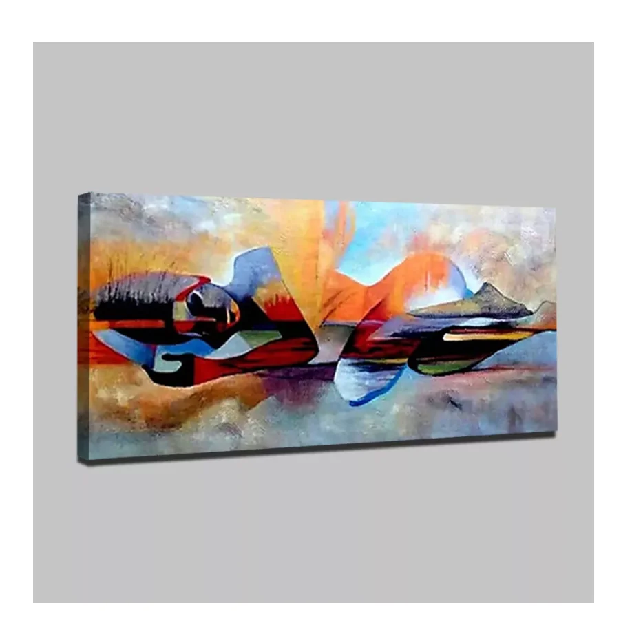 100% Real Hand Painted Sleeping Buddha Oil Painting on the Canvas by the Professional Artist for Home Wall Art Decor