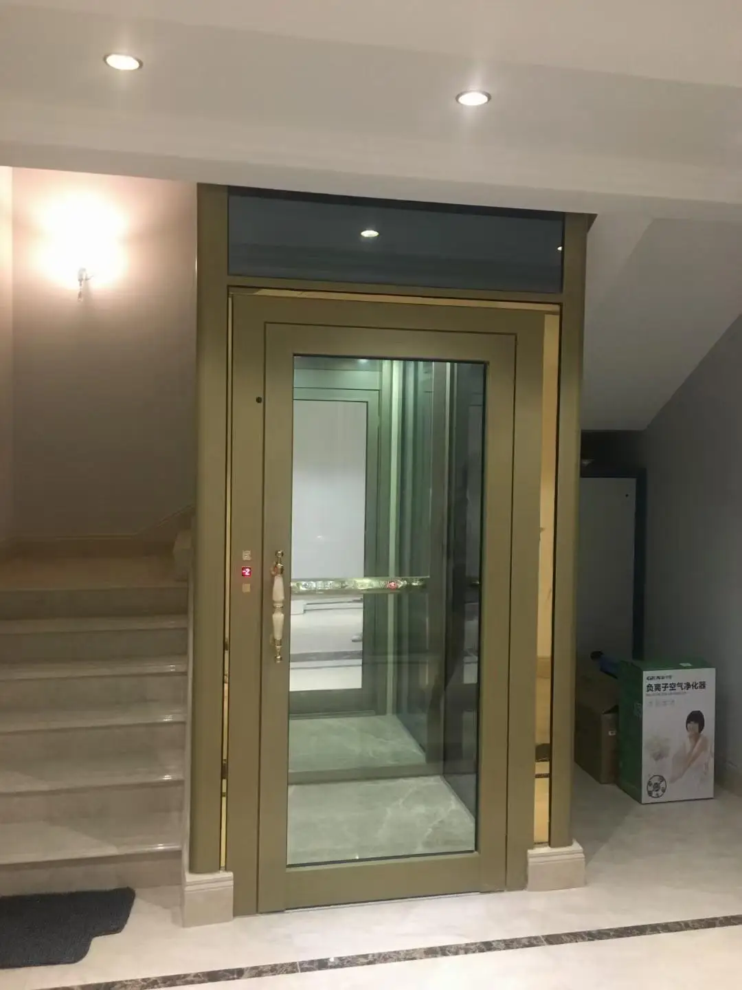 2-4 Floors Portable Home Lift Small Home Elevator Hydraulic Residential Stair Lift For Homes Villa