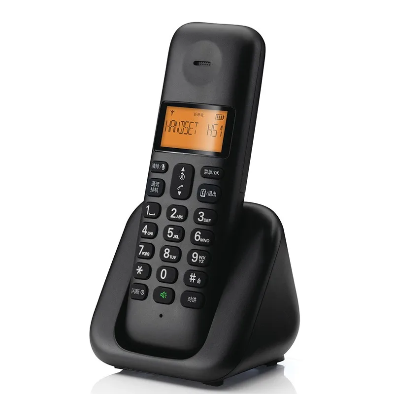 Беспроводной Портативный Телефон DECT дальность действия более 500 м беспроводной телефон для отеля