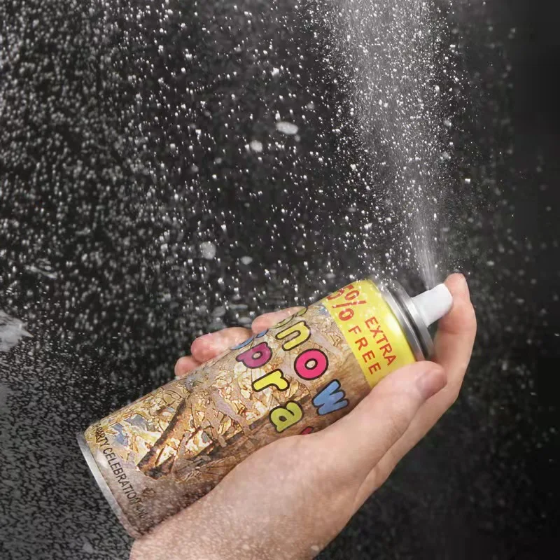 Super September Low Price OEM Artificial spray snow colored taiwan snow spray  foam for party