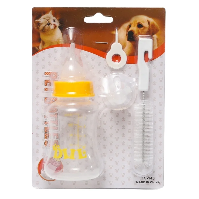150ml Pet Nursing Bottle Kits Replacement Nipple Cat Feeding Bottle Dog Milk Bottle