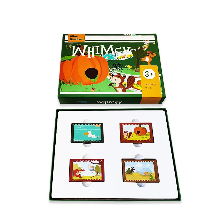 Customize the latest laminated waterproof kids content kitten card games