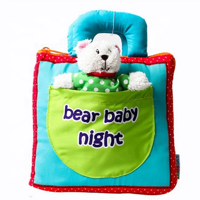 soft fabric children intelligence development 3D baby cloth book baby busy book fun baby toys