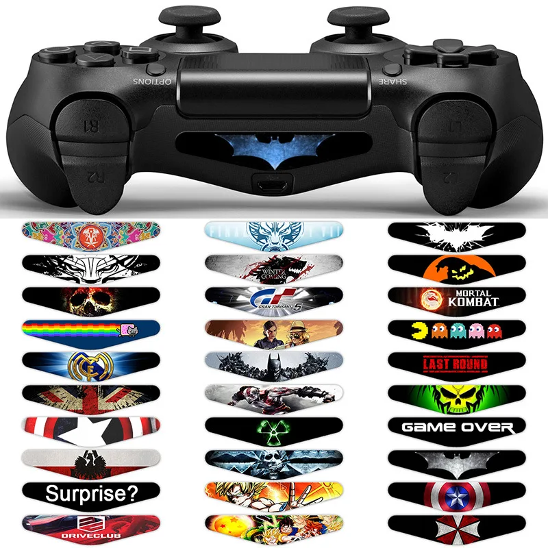 
LED Light Bar Cover Vinyl Decal Skin Stickers For Sony PlayStation 4 PS4 Slim Pro Controller Game Accessories For Dualshock 4 