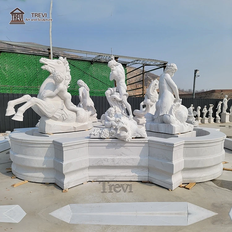 Красивый сад секс девушка и лев ручная работа резной камень водопад фонтан с камнями светом