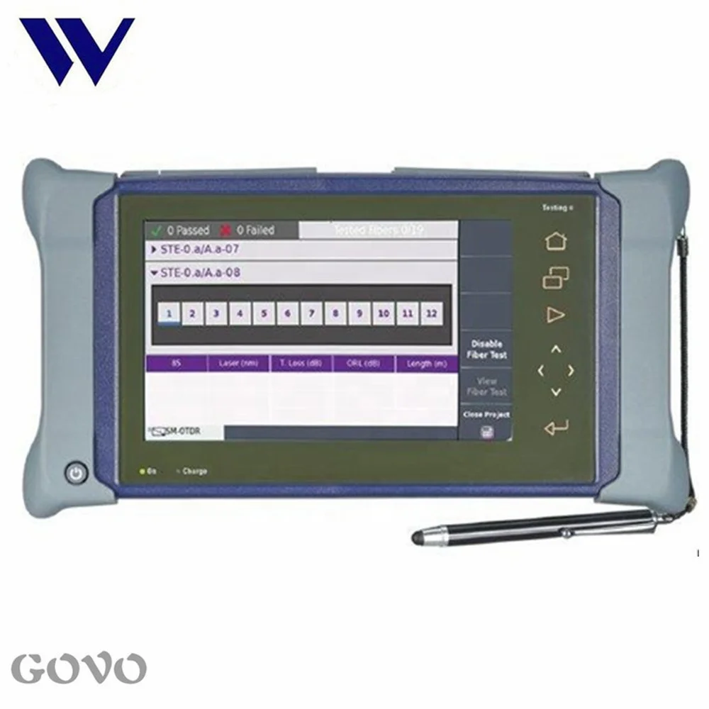 9 inch Touchscreen JDSU VIAVI MTS 4000 V2 OTDR Machine  E4136C  46/45/45dB 1310/1550/1625nm Fiber Optic OTDR