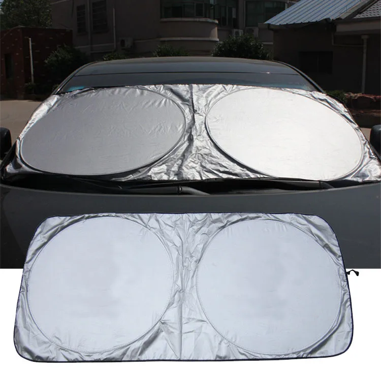 Custom Promotional Printing Foldable Car Parking Sun Shade Windscreen Visor Window Sunshade for Car Front Windshield Shades