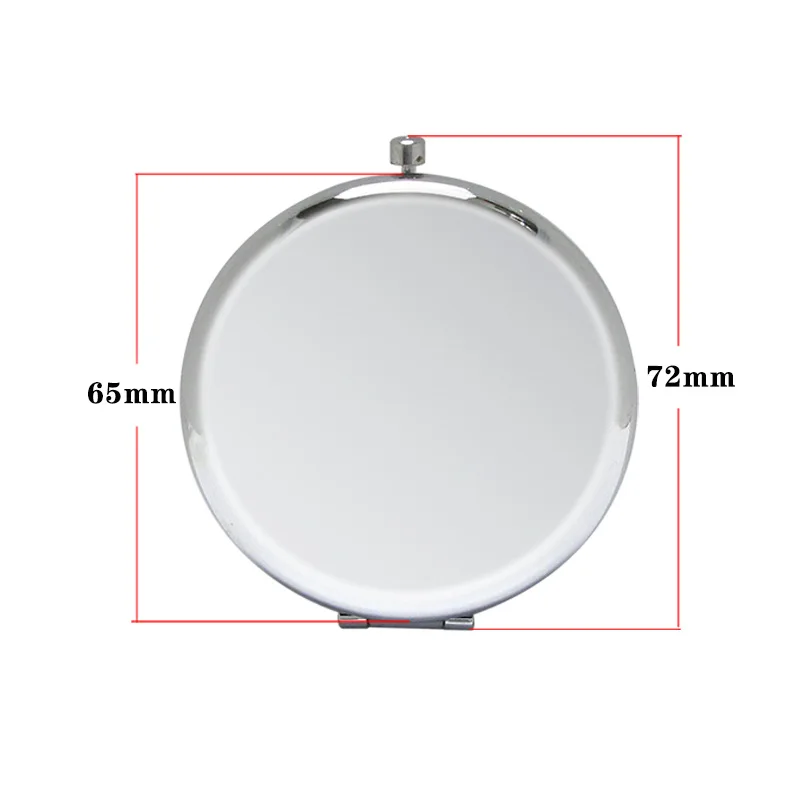 Quality Assurance Mirror Makeup Double-sided Mirror Stainless Iron Custom Logo Pocket Mirror