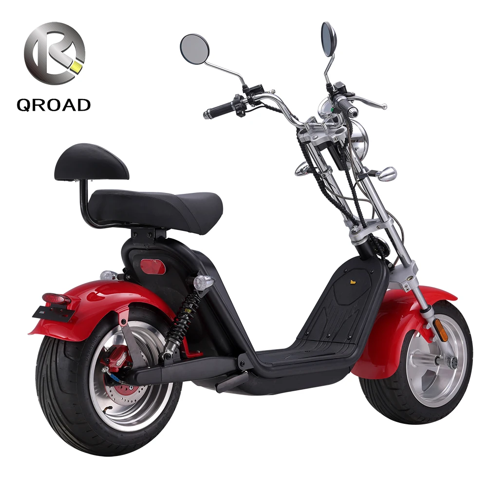 QROAD Wholesale EEC/COC/CE 1500W 2000W 3000W Removable Lithium Battery Electric Road Citycoco
