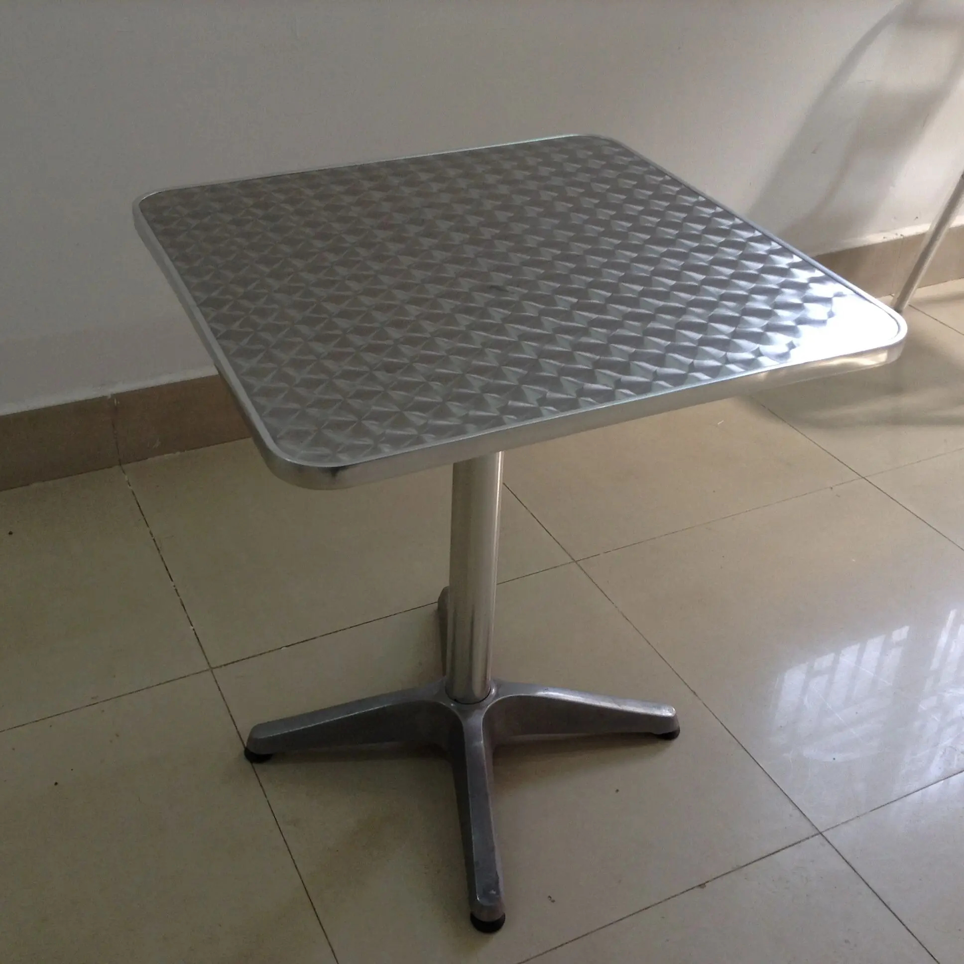 square stainless steel foldable dining table designs,folding dining table YT2