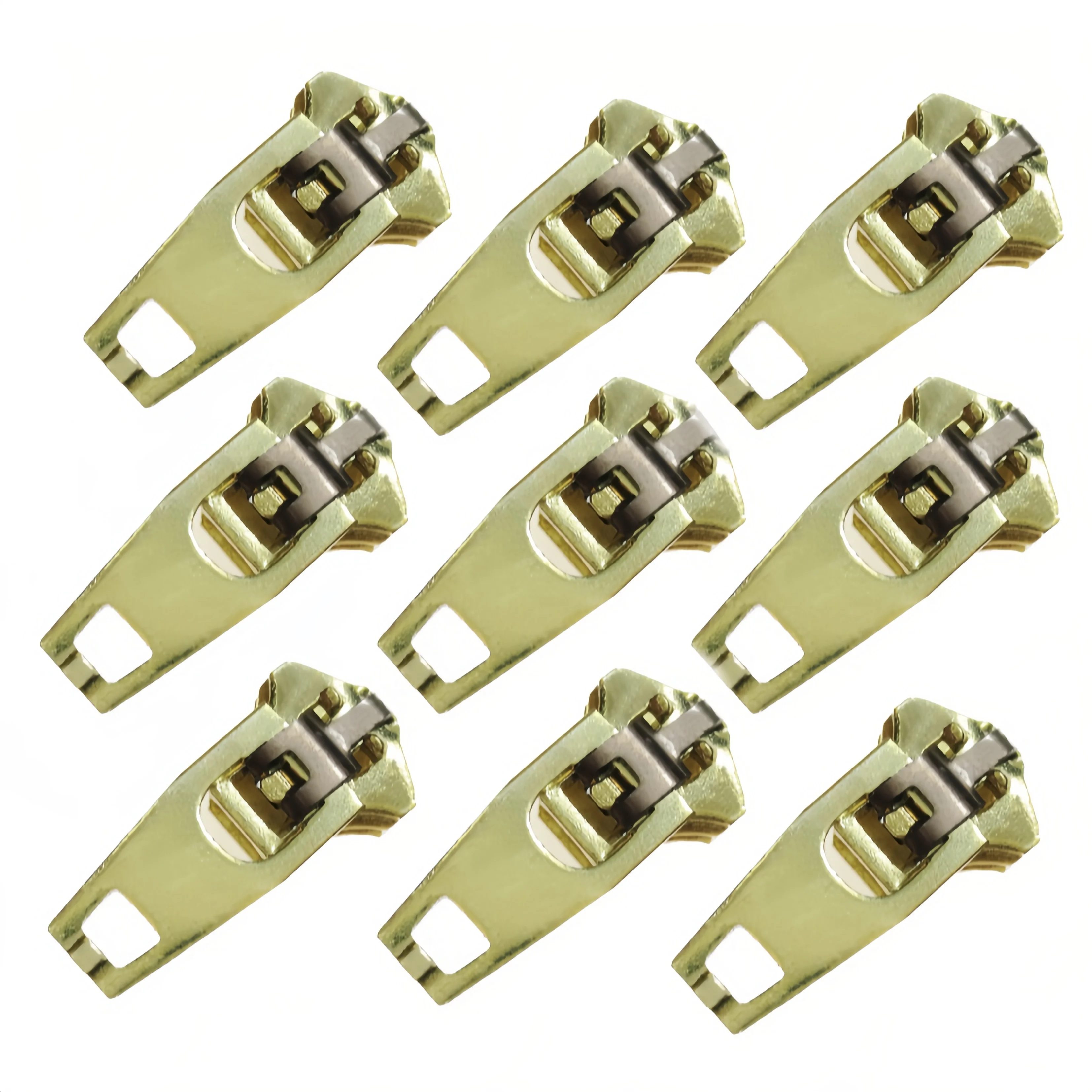 sewing accessories tools tailors design Semi-autolock 3YG metal zipper puller brass 45YG zipper slider for denim jeans trousers