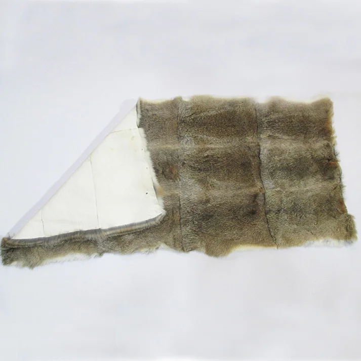 Cheap Price Factory Directly Genuine hare rabbit fur skin Soft Bedding Rabbit Fur throw