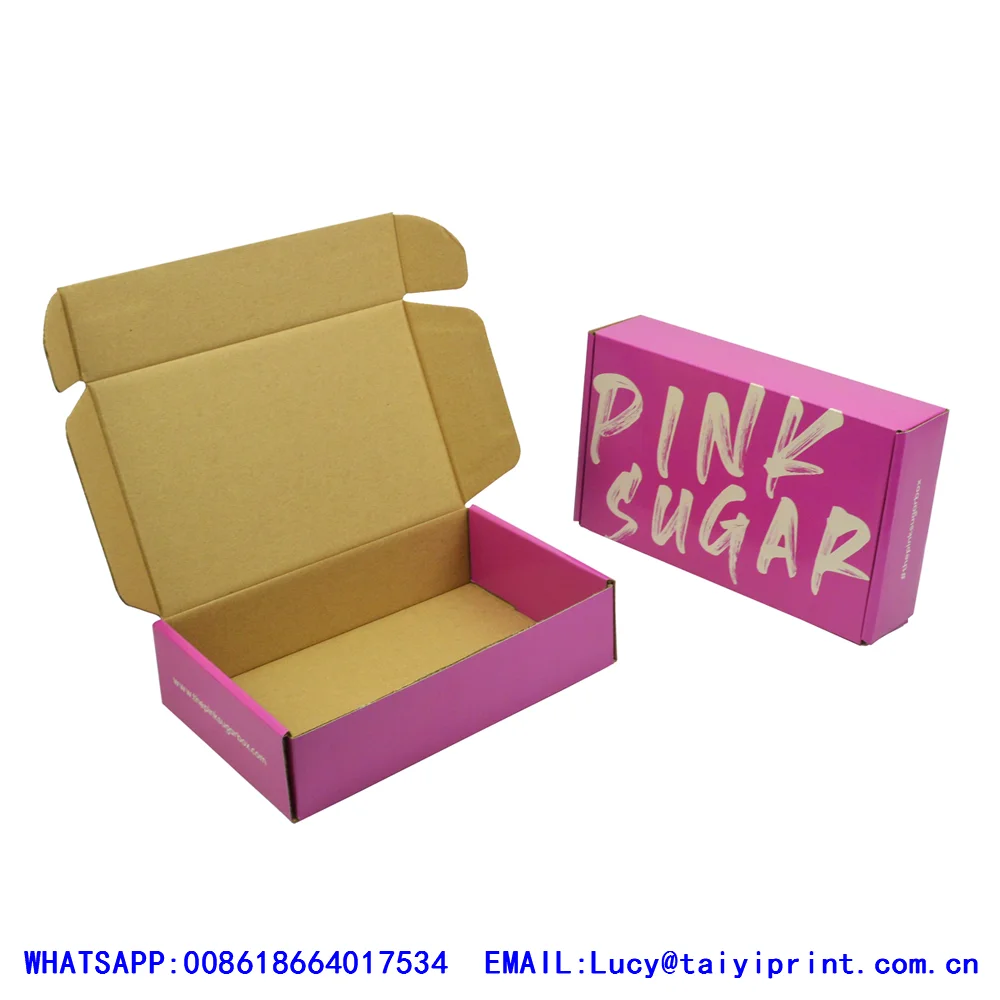 Shipping Box Packaging Custom Logo Kraft Hat Carton Packing Customized Corrugated Cardboard Packaging Paper Mailer Shipping Box