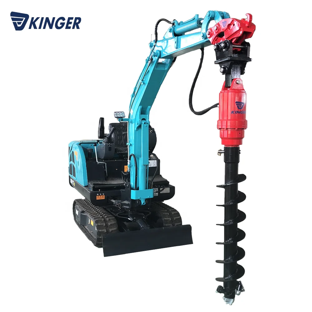 KINGER YDH5000 hydraulic earth auger clay drilling auger for excavator skid steer