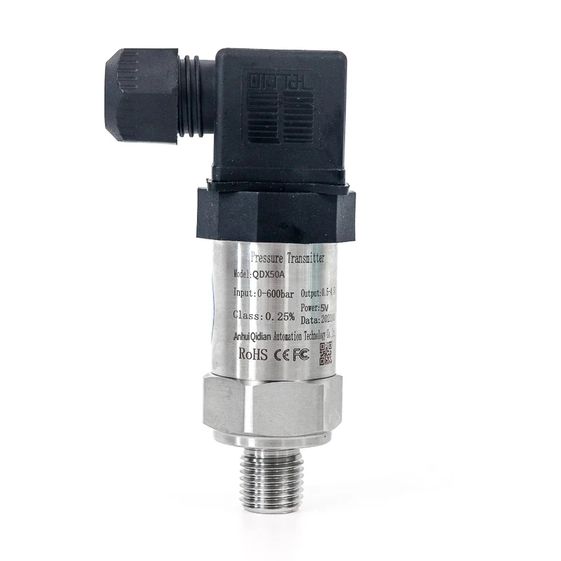 Преобразователь давления QDX50A Psi, выход 4-20 мА, резьба G1/4, датчик дифференциального давления для воды, газа, масла
