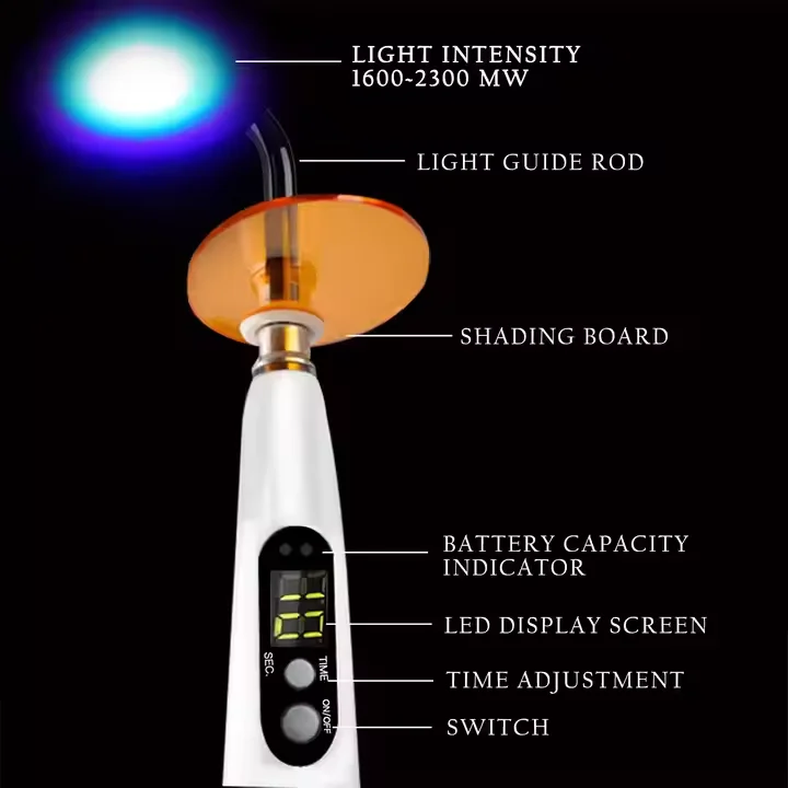 Light Curing Dental Led Lamp Box Electric Plastic Health Care CE Full Medical Dental Oral Led Flash Device Mobile 3 Years 1pcs