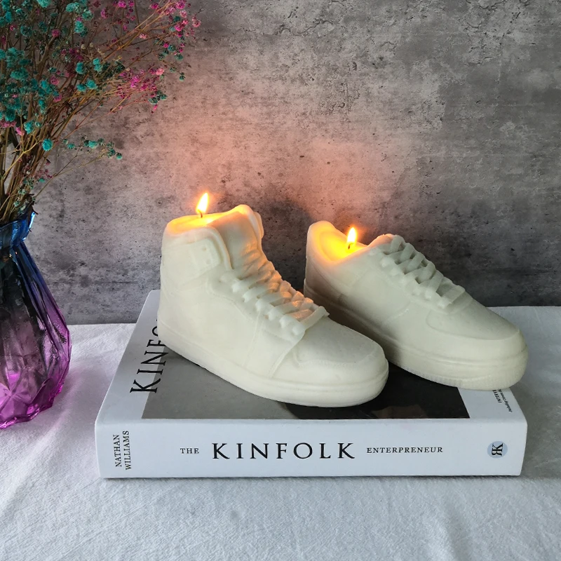J51 Custom Handmade Gift Creative candle Natural Soy Wax Large  Air  Sneaker Shoe Aroma Candle
