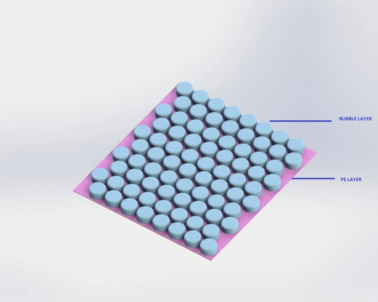 Многослойная машина для производства воздушных пузырей