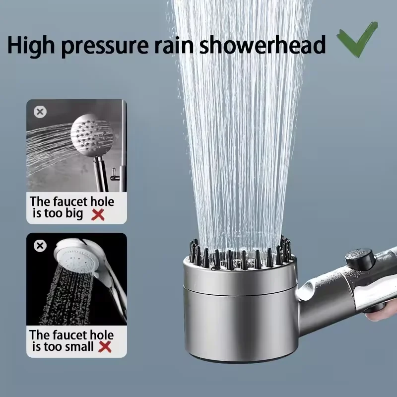 LIzhen 2024 Hot Sale Shower Head Filter Bathroom Water Tap Hot And Cold Mixer 3 Water Mode With Massage Part