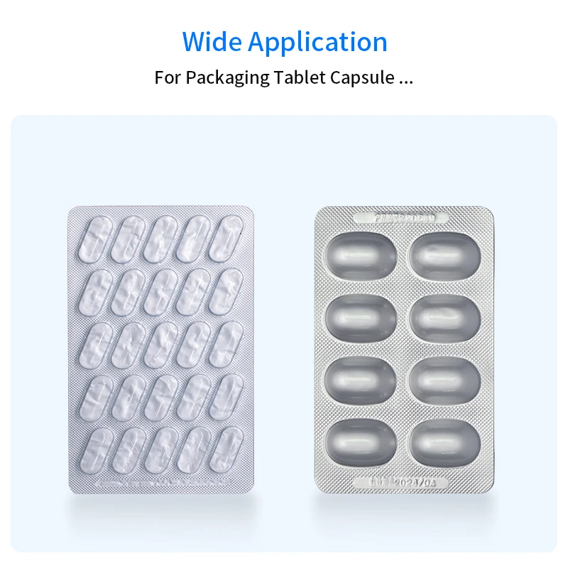 DPP-250 High Speed Alu Pvc Flat Plate Strip Foil Capsule Blister Packing Machine Price For Pack Vitamin Tablet