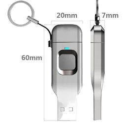 fingerprint AES 256 encryption USB Flash drive Type-C USB 2.0 3.0 memory stick thumb drive 32GB 64GB 128GB customized logo