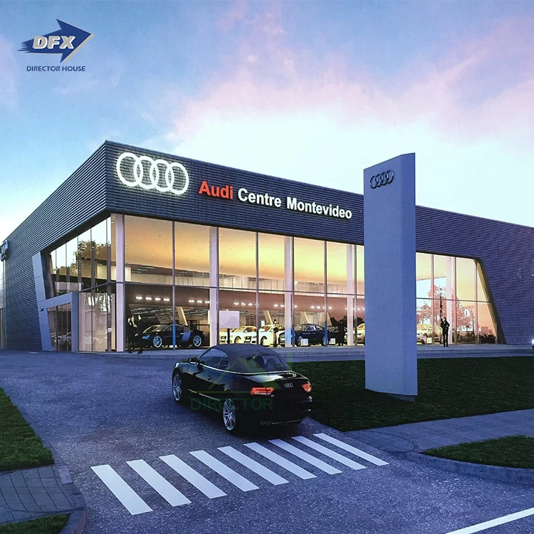 Промышленная стальная конструкция здания сборный зал сборная 4s выставочного