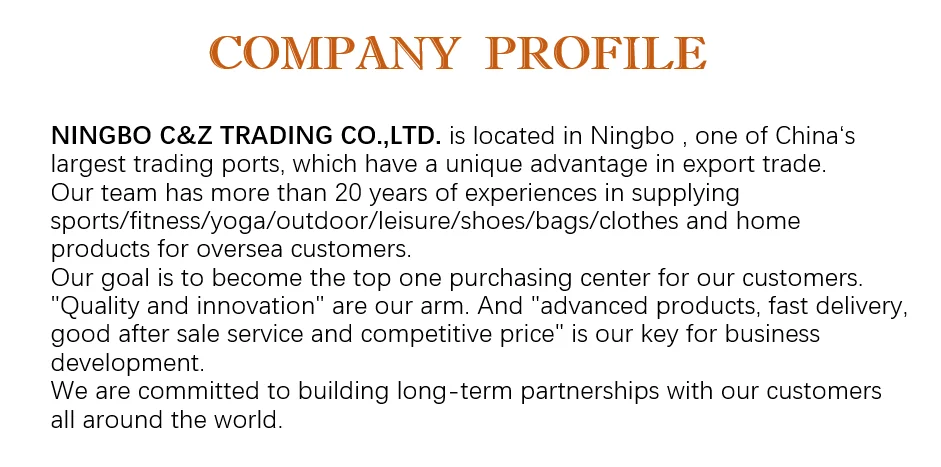 company profile-added products