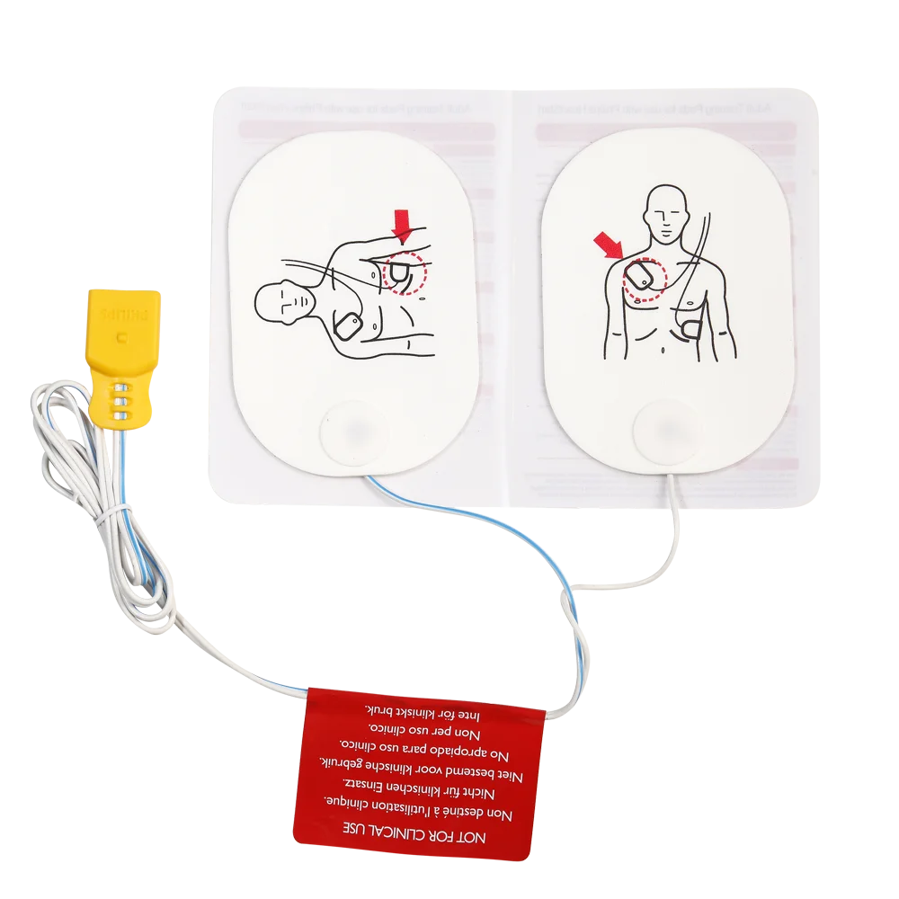 Electrode Pad Placement Defibrillator Adult First Aid Exercise Aed Training