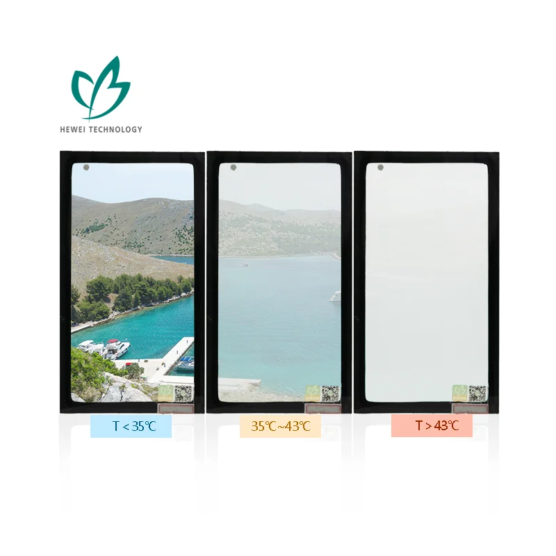 HEWEI High quality Automatic Tinting Dimming Sun Shading Smart Glass for Curtain walls and windows