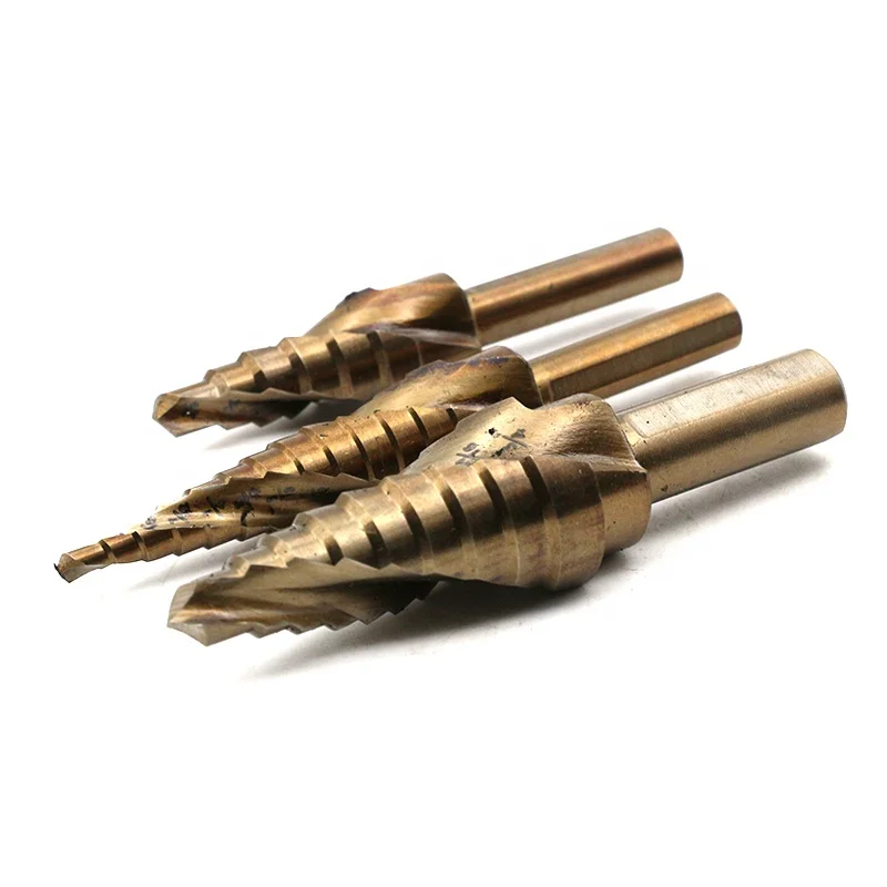 6542 Drill Bit hole cutter step cone drill  bit 4-12 4-20 4-32 drill bits Titanium  concrete