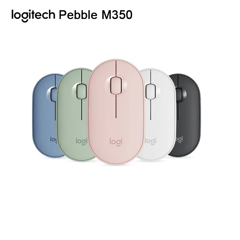 New Logitech Pebble M350 Wireless Mouse BT 1000DPI 2.4GHz Silent Slim Tiny USB Receiver Fast Tracking Computer Laptop Tab