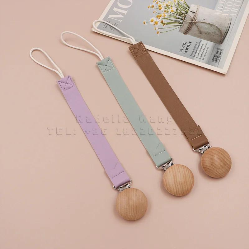 Мягкие кожаные зажимы для соски