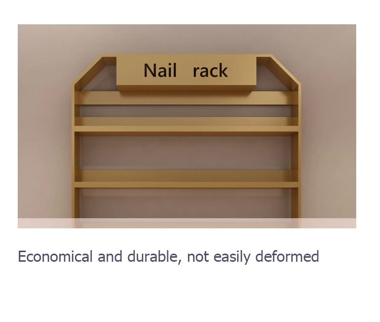 
Nordic Style Nail Polish Display Stand Wall Hanging Salon Decoration Display Rack Simple Beauty Shop Storage Rack 