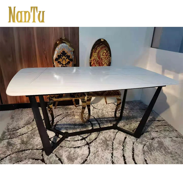 
Home Dining Room Restaurant Nordic Metal Dining Table 