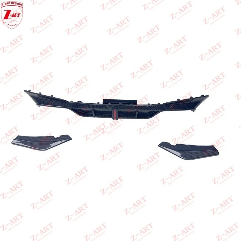 Z-ART 2019-2022 AE Style Carbon Fiber Rear Lip For BMW X3 Carbopn Fiber Rear Chin For BMW X3 X3M Facelift Bumper Low Spoiler