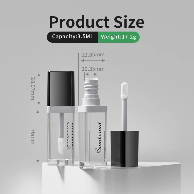 triangle lip gloss tube designer chain bling white agag 15ml 100 stopper 1ml 8ml dress black trendy fairy sparkle lipgloss tubes