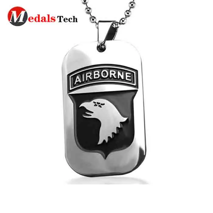 Cheap aluminum stainless steel sublimation blank metal dog tag