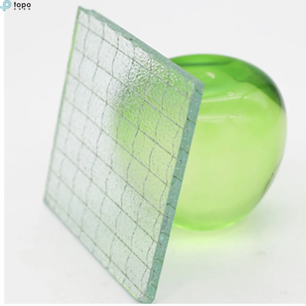 Guangzhou Factory Supply 6mm Clear Nashiji Wired Patterned Glass (CP-TP)