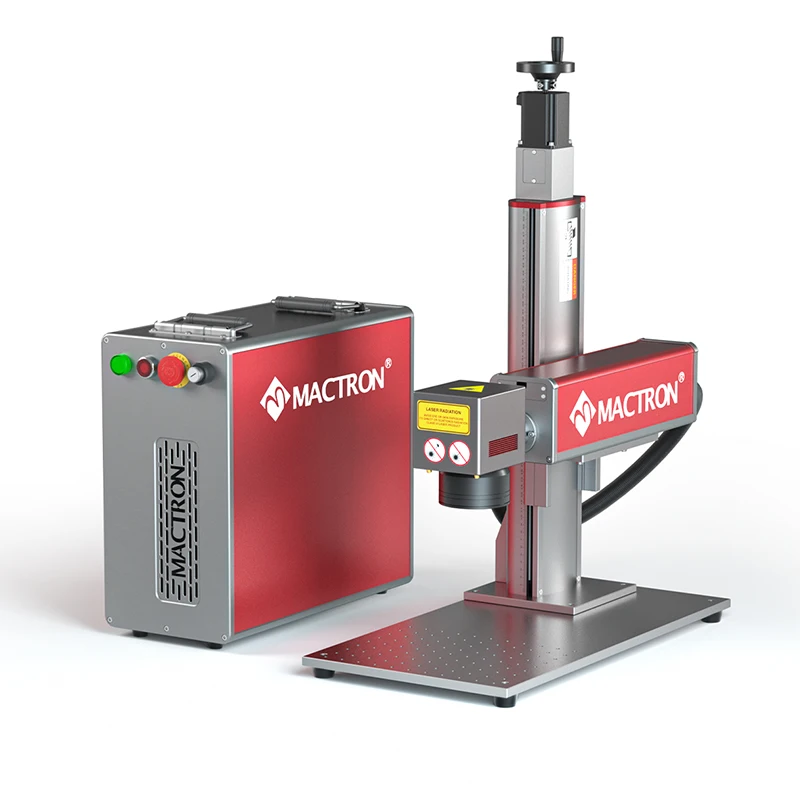 20W 30W 50W Fiber Laser Marking Machine for Plate Necklace with Electric Lift