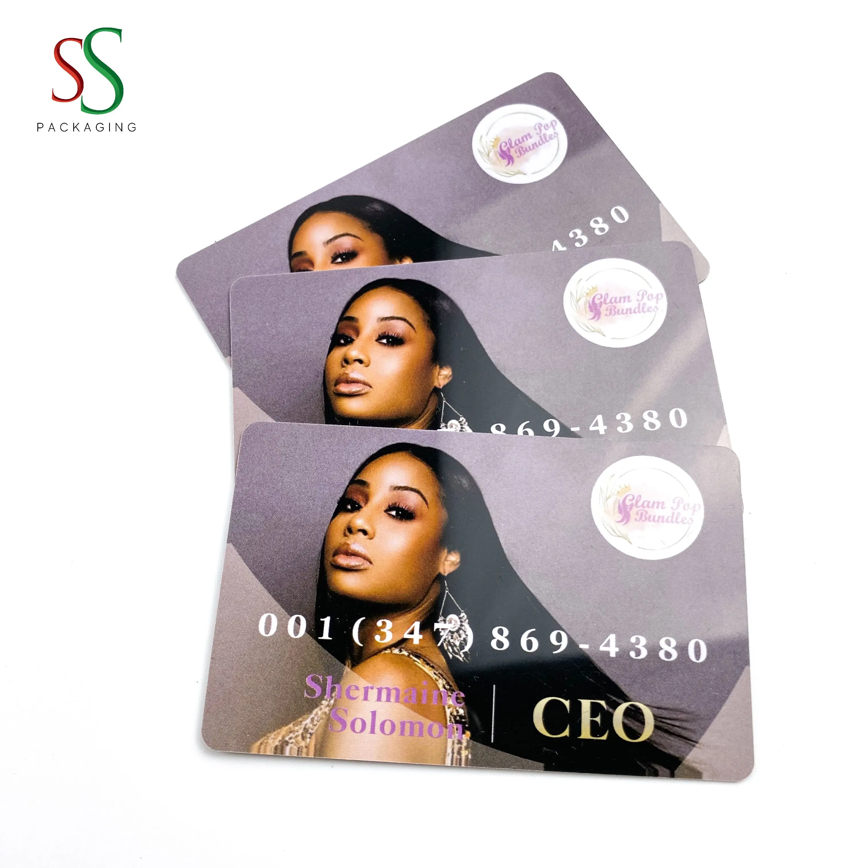 SS Hair Packaging Custom Business Card Credit Card Business Card