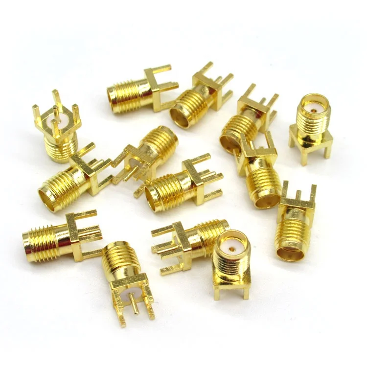 RP-SMA Female RF Connector With Microstrip For PCB Mount