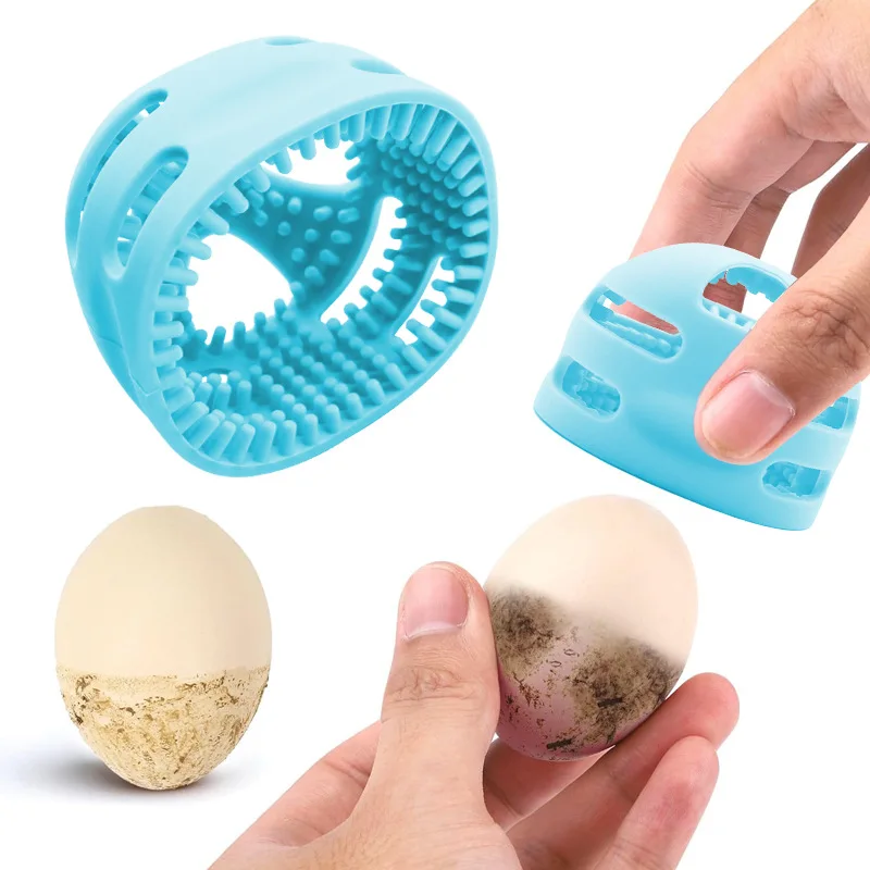 New Arrival Manual Silicone Egg Cleaning Brush Scrubber Rotary Cleaner Washer Fresh Reusable Multifunctional Tools For Kitchen