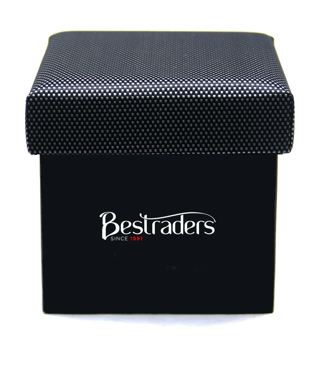 Высококачественный модный тканый черный галстук для юбилея из полиэстера мужские запонки Hanky подарочный