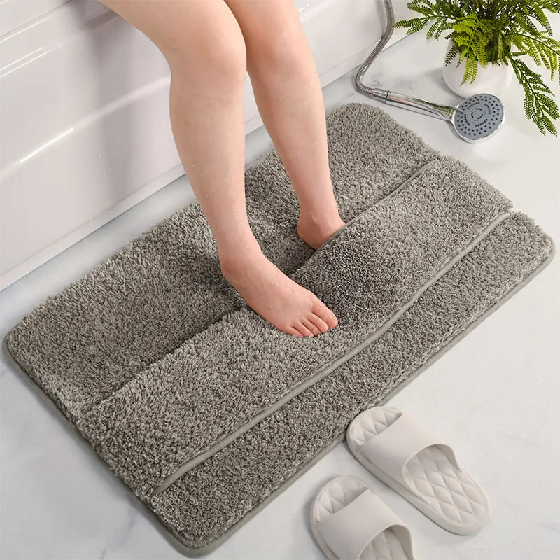 New Arrival Luxurious Bath Mat - Super Soft Cake velvet Bathroom Rug for Plush Comfort and absorbent non-slip Doormat