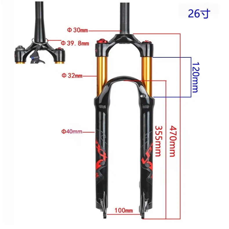 Bike Parts Cheap Hydraulic Suspension Bicycle Fork Mountain Mtb Fork