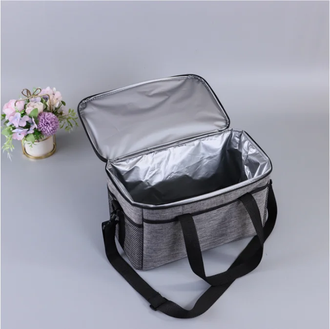 Oxford Vacuum Insulated Large Capacity Bento Bag Lunch Box Bag Student Cold  Lunch Bag With  Handle