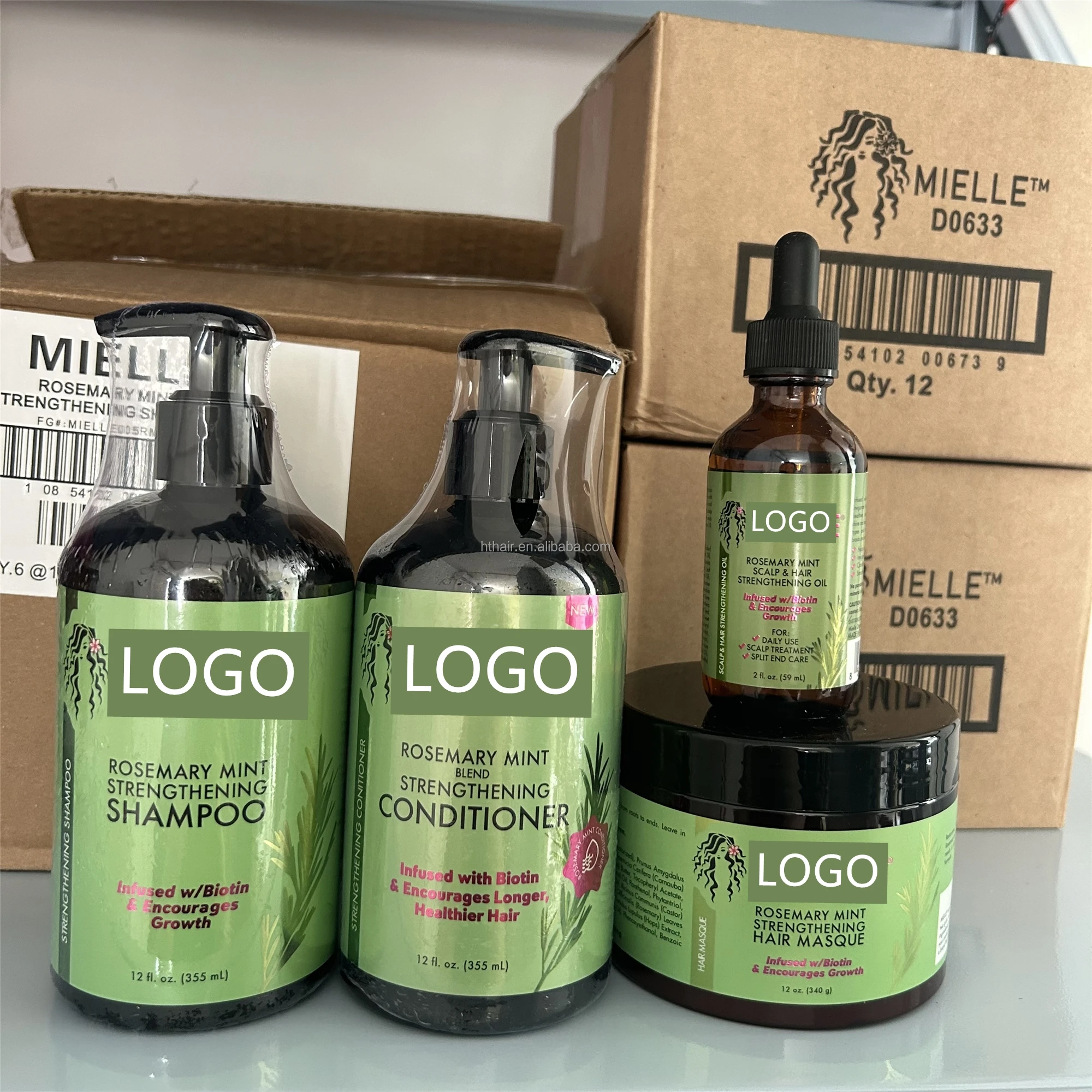 Organic Rosemary Mint Hair shampoo Growth Daily Styling Cream For Hair Care,  oil hair mask