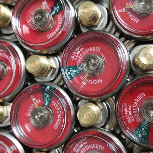 Spring tube gauge DCP or Foam or water fire extinguisher pressure gauges extinguisher Manometer extinguisher accessories
